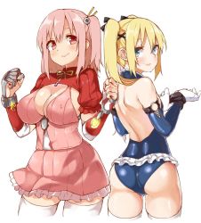 2girls ass backless_outfit bare_shoulders blonde_hair blue_eyes blush breasts cleavage dead_or_alive dead_or_alive_5 detached_sleeves erect_nipples flat_chest gloves hair_ribbon honoka_(doa) large_breasts leotard looking_at_viewer looking_back mamedenkyuu_(berun) marie_rose multiple_girls pink_hair red_eyes ribbon smile thighhighs twintails rating:Questionable score:45 user:danbooru 2girls ass backless_outfit bare_shoulders blonde_hair blue_eyes blush breasts cleavage dead_or_alive dead_or_alive_5 detached_sleeves erect_nipples flat_chest gloves hair_ribbon honoka_(doa) large_breasts leotard looking_at_viewer looking_back mamedenkyuu_(berun) marie_rose multiple_girls pink_hair red_eyes ribbon smile thighhighs twintails rating:Questionable score:45 user:danbooru