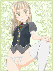 1girl blonde_hair blush breasts cleft_of_venus crotchless_panties green_eyes highres loli long_hair looking_at_viewer no_pants original panties presenting pubic_hair pussy school_uniform small_breasts smile solo spread_legs takafumi thighhighs uncensored underwear white_panties rating:Explicit score:95 user:danbooru 1girl blonde_hair blush breasts cleft_of_venus crotchless_panties green_eyes highres loli long_hair looking_at_viewer no_pants original panties presenting pubic_hair pussy school_uniform small_breasts smile solo spread_legs takafumi thighhighs uncensored underwear white_panties rating:Explicit score:95 user:danbooru