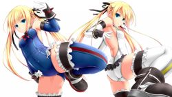 2girls alternate_color alternate_costume ass backless bare_back bare_shoulders blonde_hair blue_eyes boots bow bowtie breasts covered_navel dead_or_alive dead_or_alive_5 dual_persona elbow_gloves fighting_stance foreshortening gloves hair_ornament hair_ribbon hairclip highres kicking leg_lift leotard long_hair looking_at_viewer marie_rose multiple_girls player_2 ribbon shouyan sideboob small_breasts smile standing standing_on_one_leg thighhighs twintails very_long_hair rating:Safe score:10 user:dmysta3000 2girls alternate_color alternate_costume ass backless bare_back bare_shoulders blonde_hair blue_eyes boots bow bowtie breasts covered_navel dead_or_alive dead_or_alive_5 dual_persona elbow_gloves fighting_stance foreshortening gloves hair_ornament hair_ribbon hairclip highres kicking leg_lift leotard long_hair looking_at_viewer marie_rose multiple_girls player_2 ribbon shouyan sideboob small_breasts smile standing standing_on_one_leg thighhighs twintails very_long_hair rating:Safe score:10 user:dmysta3000