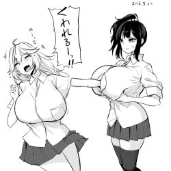 2016 2girls ahoge blush breasts dated eyes_closed fang female greyscale huge_breasts kurokawa_otogi monochrome multiple_girls original otogi_(s_in_w) school_uniform sexually_suggestive side_ponytail skirt sweatdrop translation_request uniform white_background rating:Questionable score:38 user:danbooru 2016 2girls ahoge blush breasts dated eyes_closed fang female greyscale huge_breasts kurokawa_otogi monochrome multiple_girls original otogi_(s_in_w) school_uniform sexually_suggestive side_ponytail skirt sweatdrop translation_request uniform white_background rating:Questionable score:38 user:danbooru