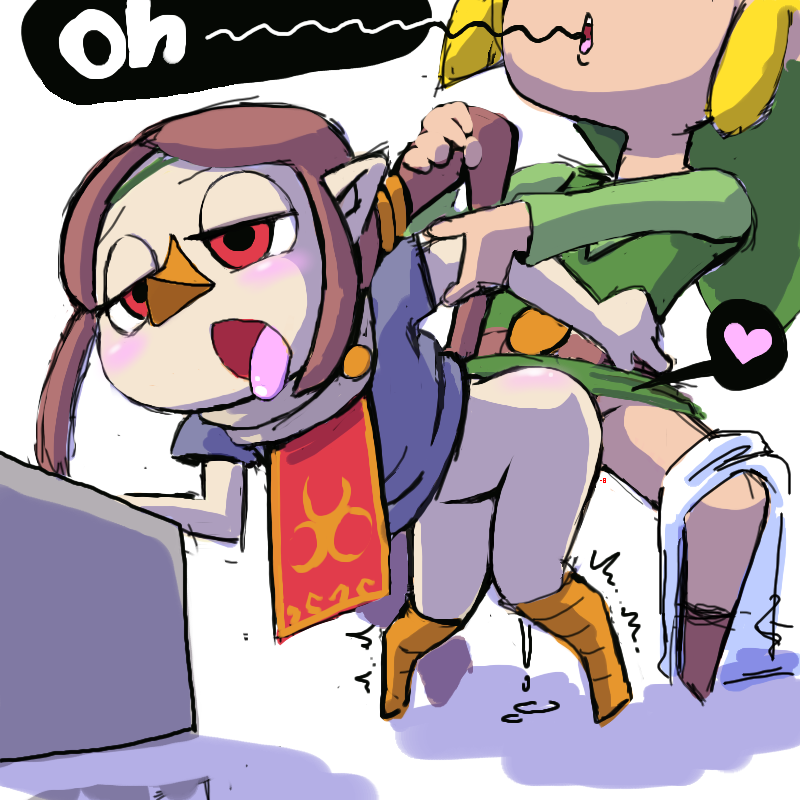 Legebd of zelda medl hentai Oily brunette rubs asshole