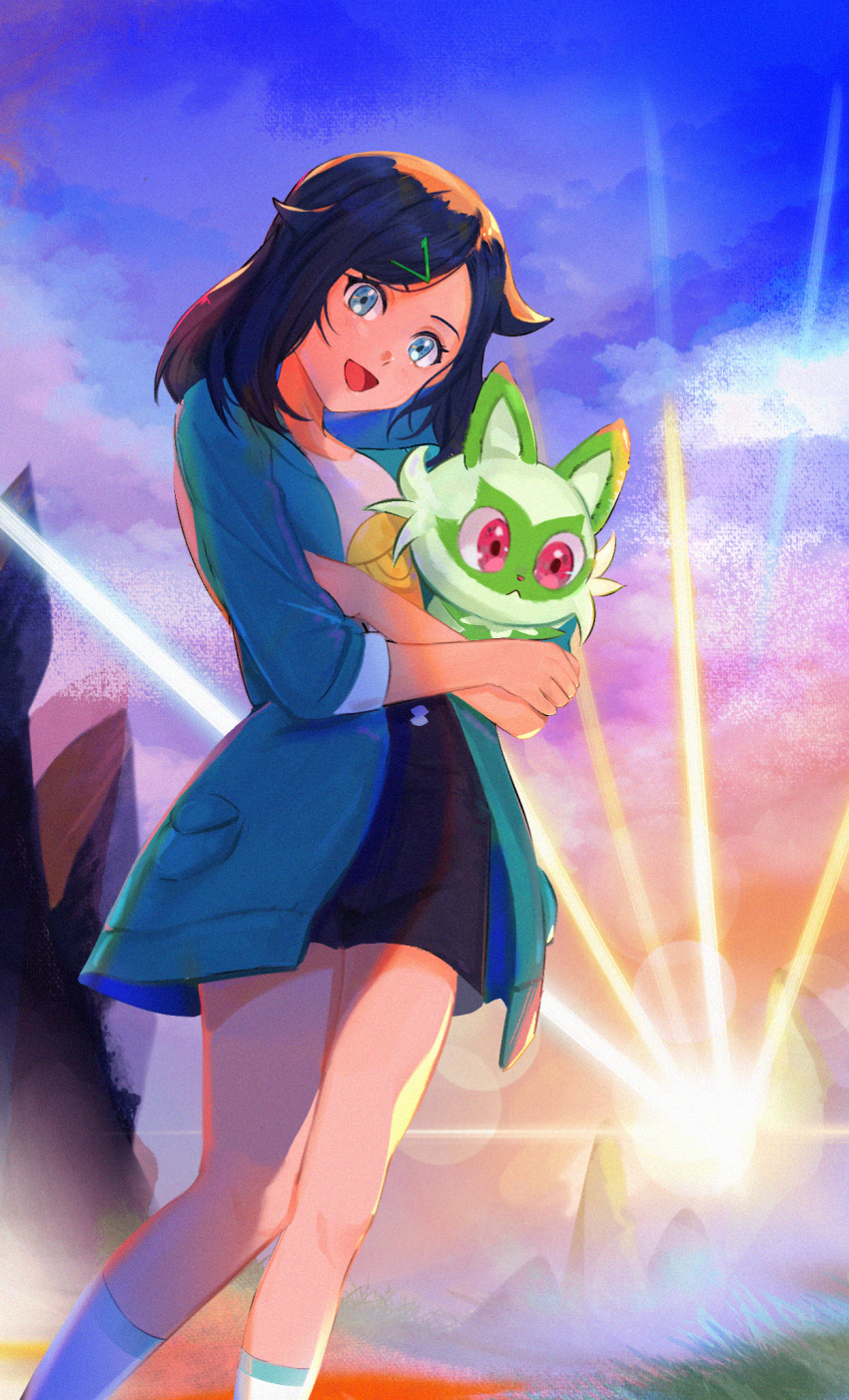 liko (pokemon), sprigatito, creatures game freak, nintendo