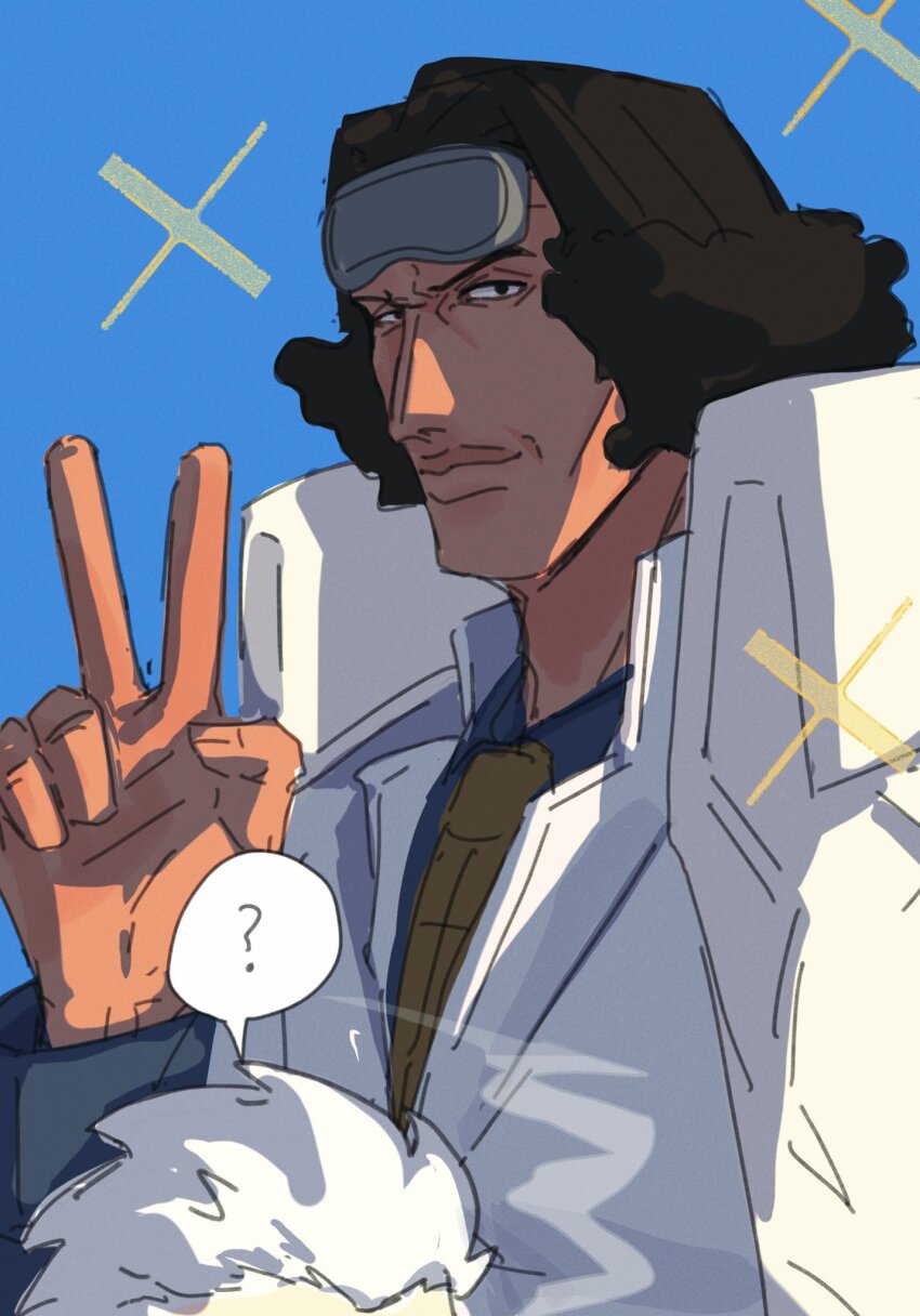 kuzan (aokiji), smoker (one piece), one piece, commentary, highres