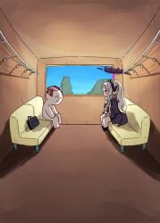  animated aoba_(blue_archive) armband blonde_hair blue_archive bowing demon_tail gloves green_hair halo hat highres hikari_(blue_archive) hina_(blue_archive) jacket nozomi_(blue_archive) peaked_cap purple_eyes red_eyes sensei_(blue_archive) siblings sisters sound tagme tail ticket train train_interior video white_hair yellow_eyes  rating:General score:88 user:Pollix