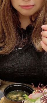  1girl asian brown_hair chouzuki_maryou highres makeup photo_(medium) plump  rating:Sensitive score:2 user:resident88