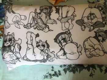  1futa 6+girls ahoge animal_ears anus ass barefoot bottomless bound bound_legs bow breast_press copyright_request cum cum_in_pussy cumdrip demon_girl demon_horns demon_tail feet feet_together_knees_apart flat_chest futa_with_female futanari gloves goggles hat headband highres horns hugging_own_legs kotoba_(1074421015) legs_up loli looking_at_viewer looking_back masturbation monochrome multiple_girls nude photo_(medium) pillow pussy pussy_juice sex sitting slime_(creature) soles stirrup_thighhighs straddling tail testicles thighhighs toe_hold toeless_legwear toes undressing wariza  rating:Explicit score:40 user:Novea