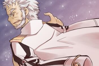  alice_soft beard brown_eyes dai_(series) daiteikoku empire_of_japan facial_hair looking_back male_focus military military_uniform old old_man powergumi_(pixiv) sky star_(sky) star_(symbol) starry_sky white_hair wrinkled_skin yamamoto_mugen  rating:Sensitive score:0 user:jerooff