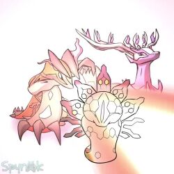  animated artist_name blue_eyes bright_pupils closed_eyes commentary energy_beam gen_6_pokemon glowing green_eyes legendary_pokemon looking_at_another looking_down lying nintendo no_humans pokemon pokemon_(creature) pokemon_legends:_z-a screaming sound spyrook tagme video watermark white_pupils xerneas yveltal zygarde zygarde_(50%)  rating:General score:4 user:kiki1099