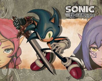  1boy animal_ears animal_nose artist_name blue_eyes blue_fur blue_gem blue_hair braid circlet closed_mouth colored_skin copyright_name dual_persona earrings eyelashes forehead_jewel full_body furry furry_female furry_male gem gloves green_eyes half-closed_eyes happy highres holding holding_sword holding_weapon jewelry long_hair looking_at_viewer merlina_(sonic) pink_hair pink_skin pointy_ears purple_fur purple_hair serious shoes sidelocks smile sneakers socks sonic_(series) sonic_and_the_black_knight sonic_the_hedgehog spiked_hair standing sword tattoo thakidky0 two-tone_fur weapon white_gloves yellow_eyes yellow_fur 