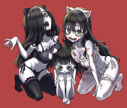 1boy 2girls alternate_costume animal_ears bangs barefoot black_eyes black_hair black_panties blood blood_in_mouth blood_on_face bloody_clothes bloody_hair bloody_hands blunt_bangs bowl_cut bra breast_press breast_rest breasts breasts_on_head cat_cutout cat_ear_panties cat_ears cat_lingerie cleavage cleavage_cutout collarbone crossover empty_eyes fake_animal_ears frills full_body garters grey_eyes grey_skin hair_between_eyes hair_over_one_eye hand_up ju-on kneeling large_breasts long_hair looking_at_another looking_down mother_and_son multiple_girls navel no_shoes palms panties partially_colored sadako_vs_kayako saeki_kayako saeki_toshio_(ju-on) side-tie_panties simple_background sitting stomach taniguchi_seima teeth the_grudge the_ring thighhighs toned trait_connection underwear underwear_only very_long_hair wavy_hair white_legwear yamamura_sadako rating:Safe score:43 user:twilight_jester 1boy 2girls alternate_costume animal_ears bangs barefoot black_eyes black_hair black_panties blood blood_in_mouth blood_on_face bloody_clothes bloody_hair bloody_hands blunt_bangs bowl_cut bra breast_press breast_rest breasts breasts_on_head cat_cutout cat_ear_panties cat_ears cat_lingerie cleavage cleavage_cutout collarbone crossover empty_eyes fake_animal_ears frills full_body garters grey_eyes grey_skin hair_between_eyes hair_over_one_eye hand_up ju-on kneeling large_breasts long_hair looking_at_another looking_down mother_and_son multiple_girls navel no_shoes palms panties partially_colored sadako_vs_kayako saeki_kayako saeki_toshio_(ju-on) side-tie_panties simple_background sitting stomach taniguchi_seima teeth the_grudge the_ring thighhighs toned trait_connection underwear underwear_only very_long_hair wavy_hair white_legwear yamamura_sadako rating:Safe score:43 user:twilight_jester