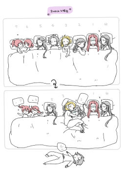 6+boys :3 amras amrod arrow_(symbol) bare_arms bed black_hair blonde_hair brothers caranthir celegorm chibi closed_mouth curufin elf face-to-face father_and_son feanor full_body hug long_hair looking_at_another lying maedhros maglor male_focus messy_hair multiple_boys nervous numbered panels pillow pink_hair pixiv_id_1298298 pointy_ears siblings sleeping speech_bubble star_(symbol) staring the_silmarillion tolkien's_legendarium twins