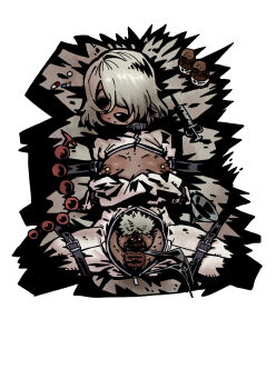  1girl absurdres anal_beads anus bar_censor breasts breasts_out censored clitoris_piercing commentary_request dark-skinned_female dark_skin darkest_dungeon ebonyxh eylin_eyla_(ebonyxh) female_pubic_hair gaping highres hollow_eyes medicine_bottle nipple_bar nipple_piercing nipples original parody piercing pill pubic_hair pussy pussy_piercing restrained sex_toy short_hair solo spread_legs straitjacket strap style_parody syringe white_hair 