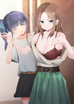  2girls highres hypnosis mind_control multiple_girls smile tagme variant0083  rating:Sensitive score:9 user:boznsj2