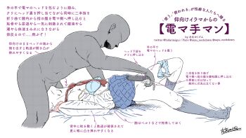  1boy 1girl absurdres bald black_socks clothed_female_nude_male clothes_lift dark-skinned_male dark_skin faceless faceless_male fellatio fingering hetero highres irrumatio japanese_text necktie nude oral panties_around_leg pillow pink_hair reverse_fellatio sayu_nockdown sex_toy skirt skirt_lift socks translation_request vibrator  rating:Explicit score:40 user:andy50312