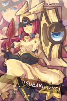  1girl arc_system_works blazblue blazblue:_continuum_shift blue_eyes cardinal777 character_name copyright_name female_focus long_hair pink_hair solo tsubaki_yayoi yuuka_seisen 