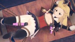  3d 3girls airy_(bravely_default) animated anne_(bravely_second) blonde_hair bound bravely_default:_flying_fairy bravely_default_(series) bravely_second:_end_layer edea_lee fairy hair_ribbon koikatsu_(medium) multiple_girls ribbon sex_toy torn_clothes torn_legwear vibrator video witchanon 