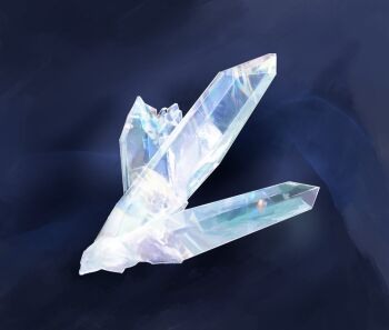  black_background crystal light_rays no_humans object_focus open_mouth original photorealistic realistic still_life translucent transparent yu02257951 