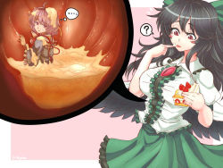 2girls ? black_hair blush_stickers bow breasts cake female food giantess hair_bow inside_creature komeiji_satori multiple_girls red_eyes reiuji_utsuho stomach third_eye touhou utopia vore wings rating:Questionable score:38 user:danbooru 2girls ? black_hair blush_stickers bow breasts cake female food giantess hair_bow inside_creature komeiji_satori multiple_girls red_eyes reiuji_utsuho stomach third_eye touhou utopia vore wings rating:Questionable score:38 user:danbooru