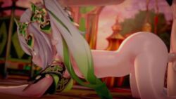  +_+ 1boy 1girl 3d aether_(genshin_impact) all_fours animated ass audible_internal_cumshot cum cum_in_pussy doggystyle ejaculation eros_(erosenro) flat_chest genshin_impact glowing glowing_hair grabbing_another's_hair green_eyes green_hair hair_ornament hetero holding_another's_hair koikatsu_(medium) large_penis loli looking_back moaning multicolored_hair nahida_(genshin_impact) nipples nude outdoors penis pull_out pulling ripples sex sex_from_behind side_ponytail slapping sleeve_cuffs sound thighs two-tone_hair vaginal video white_hair  rating:Explicit score:1989 user:SassyLoliCorrector