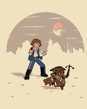  1boy aiming aiming_at_viewer ash_ketchum blaster_(star_wars) bow_(weapon) chewbacca chewbacca_(cosplay) cosplay crossbow crossover death_star full_body fusion gen_1_pokemon han_solo han_solo_(cosplay) mashup nintendo parody pikachu poke_ball pokemon pokemon_(anime) pokemon_(creature) star_wars weapon  rating:Sensitive score:20 user:maniacal_tentacle_monster