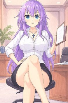  cosplay highres non-web_source purple_heart_(neptunia) purple_heart_(neptunia)_(cosplay)  rating:General score:3 user:danbooru