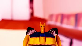  1boy 1girl 3d animal_crossing animated ankha_(animal_crossing) ankha_zone_(meme) artist_request black_eyes black_hair bracelet egyptian fellatio hetero humanization jewelry licking licking_penis loli nintendo nude oral original penis sex tagme vaginal video villager_(animal_crossing) 