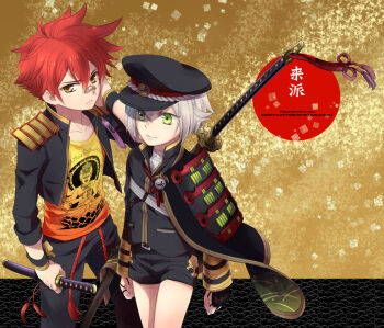  10s 2boys aizen_kunitoshi child hotarumaru multiple_boys shorts sm_chika touken_ranbu  rating:Sensitive score:4 user:Jellybooru