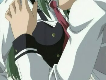 00s 1boy 1girl 2005 animal_ears animated anime_screenshot bible_black bible_black_only biting biting_clothes blue_eyes bouncing_breasts breasts breasts_squeezed_together closed_eyes clothes_pull dress fake_ears fence grabbing_another's_breast green_hair groping groping_breast ito_mika large_breasts long_hair necktie nipple_arousal nipple_biting nipple_hardening nipple_stimulation nipple_stimulation_through_clothes nipple_tweak nipple_tweak_through_clothes open_clothes opening_another's_clothes outdoors rabbit_ears red_dress school school_roof school_rooftop school_uniform sound sunset tagme video