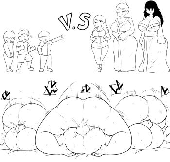  3boys 3girls absurdres amazon_position artist_name ass enigi09 highres large_areolae mating_press multiple_boys multiple_girls nipples penis pussy rough_sex sex shota white_background  rating:Explicit score:124 user:liOne_