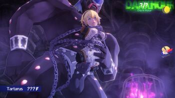  3d aigis_(persona) amputee android blonde_hair bound broken commentary cum cum_in_pussy defeat dirty english_commentary head_tilt headphones hetero highres human_shield joints large_penis large_testicles meat_armor mind_break penis peril persona persona_3 persona_3_reload quadruple_amputee rape restrained robot_girl robot_joints rolling_eyes ryona sex testicles tongue tongue_out uriziel vaginal 