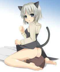 00s 1girl animal_ears ass barefoot blue_eyes blush bottomless cat_ears cat_tail dress dress_lift hetero looking_back no_panties sanya_v_litvyak short_hair silver_hair sitting sitting_on_face sitting_on_person solo_focus strike_witches tail world_witches_series yoshida_(rodeo) rating:Questionable score:23 user:danbooru 00s 1girl animal_ears ass barefoot blue_eyes blush bottomless cat_ears cat_tail dress dress_lift hetero looking_back no_panties sanya_v_litvyak short_hair silver_hair sitting sitting_on_face sitting_on_person solo_focus strike_witches tail world_witches_series yoshida_(rodeo) rating:Questionable score:23 user:danbooru