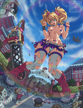  :o aircraft airship aqua_eyes areola_slip blonde_hair blood blue_sky breasts cameltoe chainsaw cheerleader commission day fence fisheye gate giant giantess heart in-universe_location juliet_starling karosu_maker killabilly leg_warmers lollipop_chainsaw long_hair looking_down medium_breasts multiple_boys multiple_girls navel nick_carlyle no_bra outdoors panties pink_scrunchie rainbow school scrunchie shoes size_difference skirt sky standing thighhighs topless_female torn_clothes torn_skirt torn_thighhighs twintails underwear white_panties white_thighhighs zombie  rating:Questionable score:18 user:halfpint
