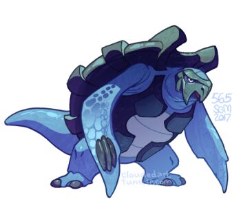  animal_focus carracosta clouded-3d commentary dated english_commentary full_body gen_5_pokemon nintendo pokedex_number pokemon pokemon_(creature) pokemon_focus signature simple_background solo tumblr_username watermark web_address white_background 