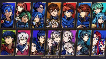  6+boys 6+girls absurdres alm_(fire_emblem) animal animal_on_shoulder bird bird_on_shoulder black_hairband blue_eyes blue_hair brother_and_sister brown_eyes brown_hair celica_(fire_emblem) circlet closed_mouth commentary dual_persona eirika_(fire_emblem) eliwood_(fire_emblem) ephraim_(fire_emblem) father_and_son female_alear_(fire_emblem) female_byleth_(fire_emblem) female_corrin_(fire_emblem) female_kris_(fire_emblem) female_robin_(fire_emblem) fire_emblem fire_emblem:_genealogy_of_the_holy_war fire_emblem:_mystery_of_the_emblem fire_emblem:_new_mystery_of_the_emblem fire_emblem:_path_of_radiance fire_emblem:_radiant_dawn fire_emblem:_the_binding_blade fire_emblem:_the_blazing_blade fire_emblem:_the_sacred_stones fire_emblem:_thracia_776 fire_emblem:_three_houses fire_emblem_awakening fire_emblem_echoes:_shadows_of_valentia fire_emblem_engage fire_emblem_fates green_eyes green_hair green_headband grey_hair grin hair_between_eyes hairband headband highres ike_(fire_emblem) leif_(fire_emblem) long_hair male_alear_(fire_emblem) male_byleth_(fire_emblem) male_corrin_(fire_emblem) male_kris_(fire_emblem) male_robin_(fire_emblem) marth_(fire_emblem) micaiah_(fire_emblem) multicolored_hair multiple_boys multiple_girls nintendo red_eyes red_hair roy_(fire_emblem) seliph_(fire_emblem) short_hair siblings sigurd_(fire_emblem) silvercandy_gum smile split-color_hair tiara twins two-tone_hair white_hair yune_(fire_emblem) 