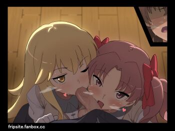 1futa 2girls beige_vest blonde_hair blouse blush bow breasts brown_hair collared_shirt cooperative_fellatio fanbox_username fellatio ffd_threesome flipped_hair framed futa_with_female futanari futanari_pov gloves grey_skirt group_sex hair_between_eyes hair_bow hair_ornament heart heavy_breathing highres indoors licking licking_penis loli long_hair looking_at_viewer medium_breasts misaka_mikoto multiple_girls no_eyes one_eye_closed open_mouth oral parted_bangs penis pleated_skirt pov pov_crotch red_bow red_eyes red_hair school_uniform shirai_kuroko shirt shokuhou_misaki short_sleeves sidelocks skirt sleepy_frippy sparkling_eyes teamwork_(sexual) testicles threesome toaru_kagaku_no_railgun toaru_majutsu_no_index tokiwadai_school_uniform twintails uncensored veins veiny_penis vest wavy_mouth white_gloves white_shirt wing_collar wooden_floor yellow_eyes rating:Explicit score:661 user:danbooru