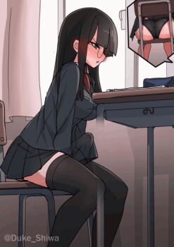  1futa animated animated_gif artist_name ass black_hair black_jacket black_panties black_skirt black_thighhighs blush breasts brown_eyes bulge chair classroom clenched_teeth clothes_lift cum cumdrip curtains desk ejaculation erection erection_under_clothes futanari glasses hands_between_legs handsfree_ejaculation jacket long_hair medium_breasts multiple_views necktie open_mouth orgasm original panties penis pleated_skirt precum precum_string precum_through_clothes red_necktie round_eyewear school_uniform shirt shiwa_kou sitting skirt skirt_lift solo spontaneous_orgasm straight_bangs sweat teeth thighhighs trying_not_to_cum twitching_penis underwear white_shirt window  rating:Explicit score:148 user:Starbase_74_User