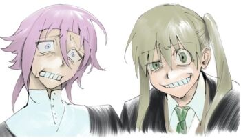  crona_(soul_eater) maka_albarn non-web_source soul_eater tabuk_(culinarian_of_the_souleaters)_(girls'_frontline) tabuk_(girls'_frontline) 