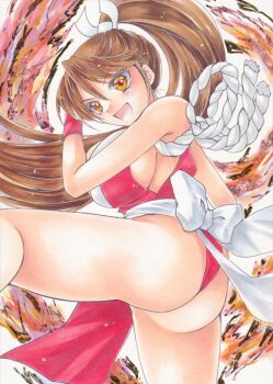 1girl ass breasts fatal_fury huge_breasts long_hair shiranui_mai