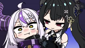  animal_collar animated artist_request asmr ass_slapping audible_speech collar crying disgusting_face doggystyle dominatrix english_text hololive hololive_english horns humiliation japanese_audio kiss la+_darknesss laughing loli masochism mococo_abyssgard multiple_girls sadism sex sex_from_behind size_difference sound tagme video virtual_youtuber yuri 