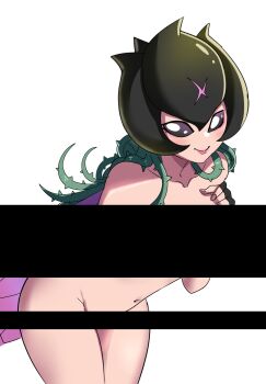  bancholilimon banchou censored delinquent digimon digimon_(creature) flower monster_girl pabsmikan petals plant_girl sukeban 