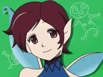  1girl animated animated_gif brown_eyes brown_hair fukkireta looking_at_viewer fairy pixie_(megami_tensei) shin_megami_tensei  rating:Sensitive score:19 user:Juni221