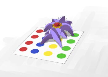  body_bridge commentary_request crossed_legs gen_1_pokemon highres mega_starmie mrsusan_desu nintendo no_humans pokemon pokemon_(creature) pokemon_focus solo starmie trembling twister 