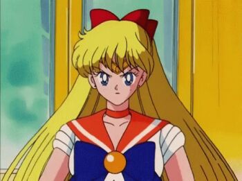  1girl aino_minako animated animated_gif before_crescent_beam_shower bishoujo_senshi_sailor_moon blue_eyes long_hair sailor_venus solo tiara uniform  rating:General score:11 user:TheWarren1995