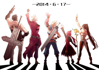  00s artist_request dnf dungeon_and_fighter fighter_(dungeon_and_fighter) highres mage_(dungeon_and_fighter) male_gunner_(dungeon_and_fighter) male_priest_(dungeon_and_fighter) male_slayer_(dungeon_and_fighter) tagme 