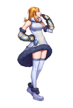  00s anastacia class dungeon_and_fighter fighter_(dungeon_and_fighter) gauntlets gloves highres nen_master thighhighs 