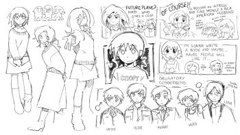  3boys 5girls asya_shubina english_text game_cg genderswap genderswap_(ftm) genderswap_(mtf) greyscale ira_grachevskaya jacket lapels lev_kaplan long_skirt marina_kaplan miniskirt monochrome multiple_boys multiple_girls necktie non-web_source nopanamaman official_art self-datamine shirt sketch skirt suit_jacket sweater twintails untucked_shirt vadim_garin w z.a.t.o._//_i_love_the_world_and_everything_in_it 