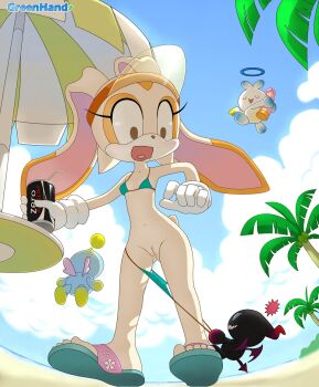  1girl animal_ears artist_name assisted_exposure beach beach_umbrella bikini bikini_pull blue_bikini breasts can chao_(sonic) cleft_of_venus closed_eyes clothes_pull cloud cloudy_sky cream_the_rabbit day dildo drink_can flying full_body furry gloves gluteal_fold greenhand halo hat highres holding loli navel open_mouth outdoors palm_tree pulling_another's_clothes pussy rabbit rabbit_ears rabbit_girl rabbit_tail sandals sega sex_toy shadow sky small_breasts soda soda_can sonic_(series) swimsuit table toes tongue tree umbrella uncensored visor_cap white_gloves wide-eyed wings  rating:Explicit score:172 user:Domestic_Importer