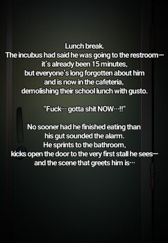  absurdres commentary door english_text highres in_(ain) indoors no_humans original paid_reward_available public_restroom school text_focus toilet_stall vignetting 