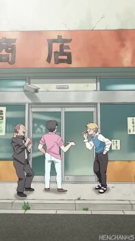  1girl angstyexistence animated audible_speech caught cum cum_in_pussy english_audio gangbang group_sex lu_xiaotang multiple_boys multiple_penetration nipples penis prostitution pussy red_hair sakamoto_days sex sound tagme vaginal video 