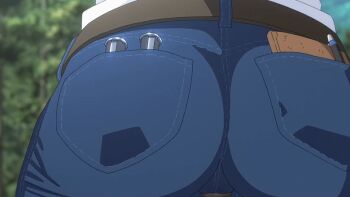 1girl 2025 20s animated animated_gif anime_screenshot arato_nagi ass ass_focus ass_shake belt black_hair blue_pants bouncing_ass buttons denim dress_shirt gloves huge_ass jeans long_hair pants ruri_no_houseki shirt shirt_tucked_in sleeves_rolled_up tagme thick_thighs thighs white_gloves white_shirt wide_hips rating:Sensitive score:109 user:Jellende2065